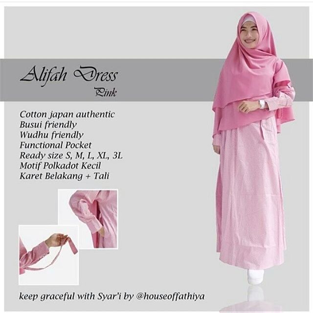 ALIFAH DRESS. Harga Rp. 205.000 Spesifikasi Ukuran dan Informasi Produk? Chat salah satu kontak di BIO :)