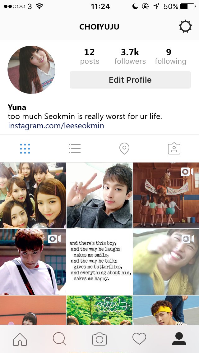 SEVENTEEN's DK x GFRIEND's Yuju instagram threads ;