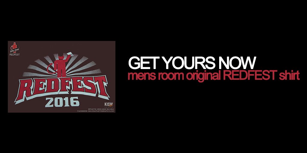 999KISW's tweet photo. Did you go to #Redfest2016 but leave without a shirt? Snag one in the #KISW Rock Shop! https://t.co/YDM7IjNL3g https://t.co/rTfUaFqYXq