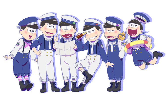 お知らせ エムズファクトリー 新イラスト公開 マリンセーラー服 ６つ子 おそ松さん情報局