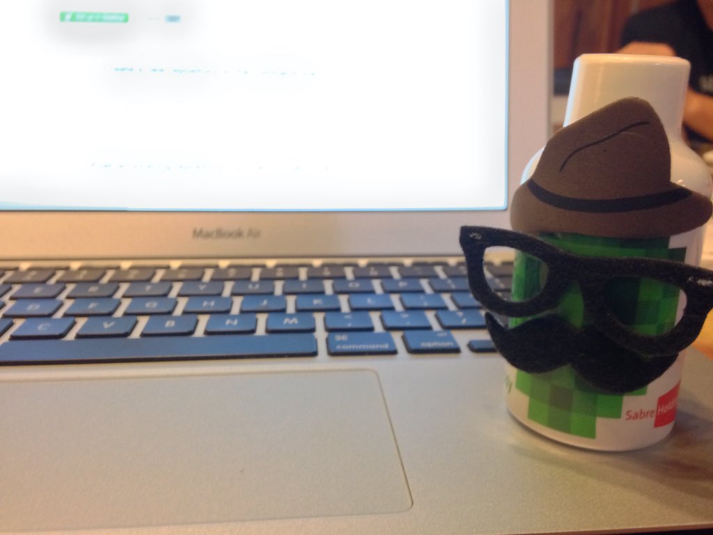 Travelchewy's tweet photo. @saykay @techstars Point taken. But that wasn't all me...I had "encouragement" from many tiny green faced friends. https://t.co/DQUUymlsqY