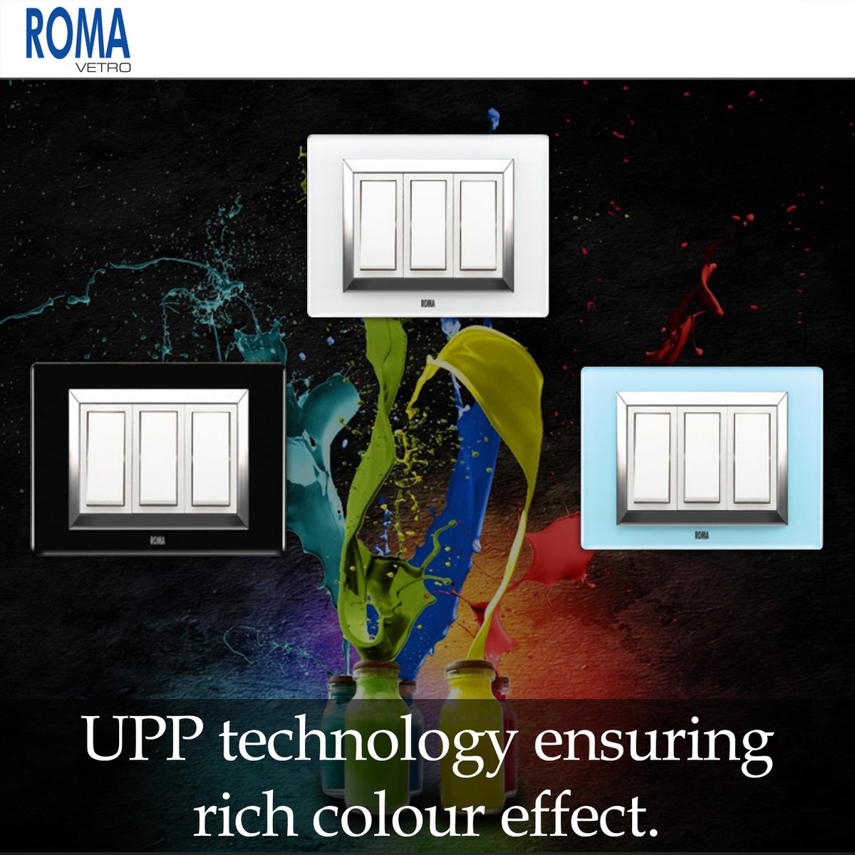 AnchorPanasonic's tweet photo. #RomaVetro with latest UPP technology that ensures rich colour effect. #HomeIsWhereSmartIs. https://t.co/WVW1Nz913O