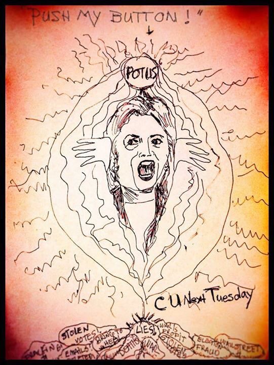 HeartStorm11's tweet photo. #Demexit @StephenAtHome #cartoonHillary @BernieSanders https://t.co/orf8KUQj8R