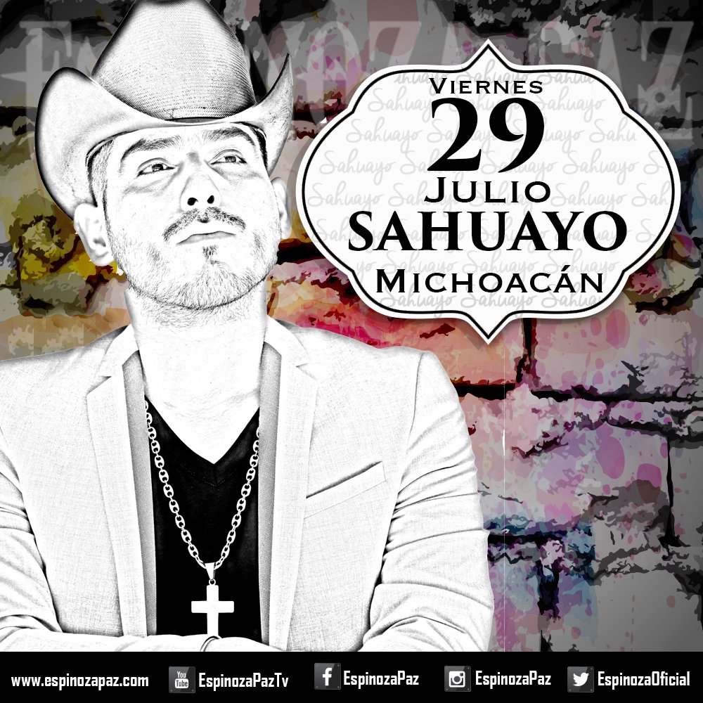 EspinozaOficial's tweet photo. Mi gente nos vemos el fin de semana en #Sahuayo #Chalco y #Molalla, #banda #norteño #mariachi
#NoPonganEsasCanciones https://t.co/WHrs7zVbJ1