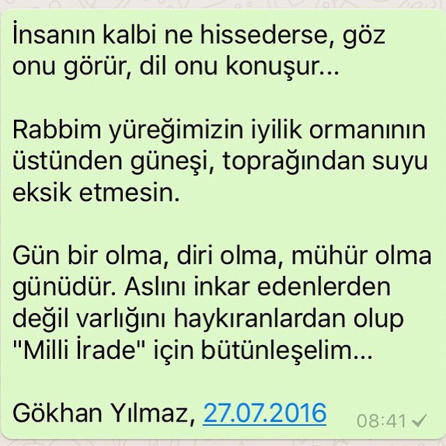 #milliirade için...
