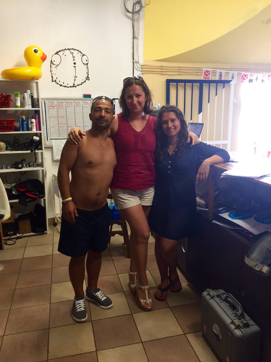 OrcaDivingPula's tweet photo. Part or #orcateam, #dmintern Anastasia and our #instructor Marco! #padi #divingisfun #istria #pula #divecenterorca https://t.co/IBiMBOnbbo