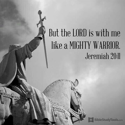 tscoastergirl's tweet photo. The Lord is with us like a mighty warrior! (Jer.20:11)
#nofear #fearless #victoryshout #neveralone https://t.co/hHvuwijYId