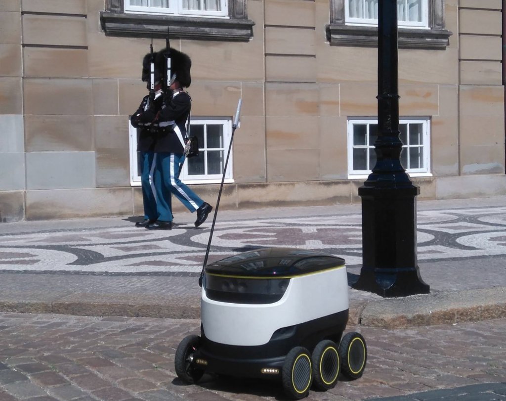 What science fiction movie inspired Skype's co-founder to start a sidewalk robot company?