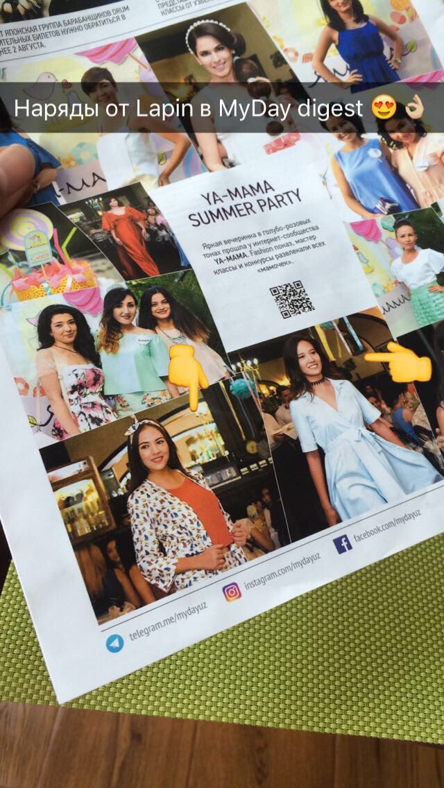 Часть новой коллекции Lapin можно посмотреть в фотоотчете на сайте <a href="/mydayuz/">myday.uz</a> 👈🏼