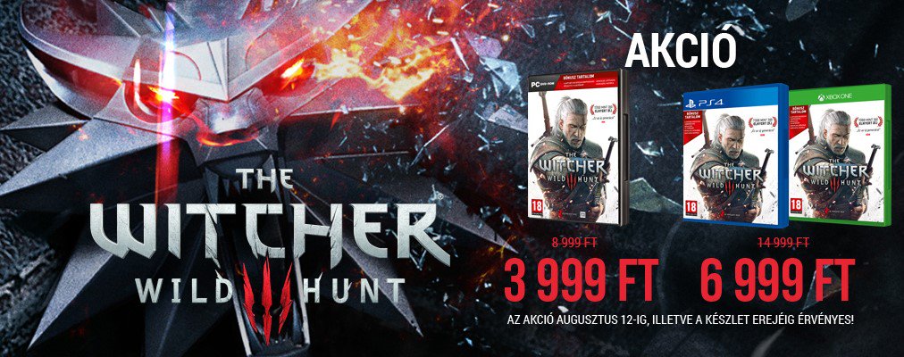 576KByte's tweet image. Eddig kimaradt a Witcher 3? Ne feledd, hogy most akciósan lehet a tiéd: 576kb.hu/kiemelt/the-wi…