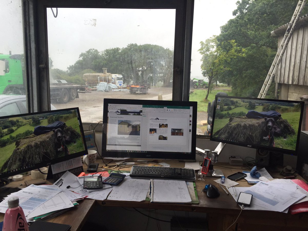 WStables's tweet photo. I'm not sure I have enough computer screens 🙈🙈🙈 designing on a damp day!!! https://t.co/yLLwYsblmQ