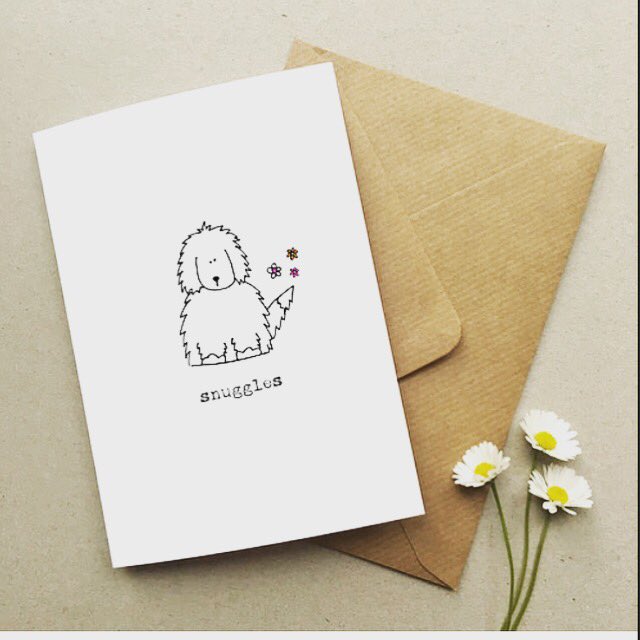 Rainy #Cornwall days means #snuggles ! #cutecards #doodler #illustration #crafts #bessieboodles