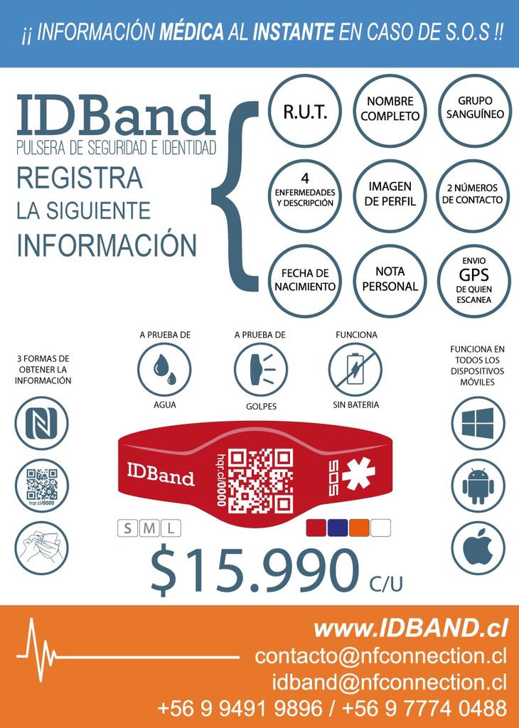 pulsera_ID's tweet photo. Informate, Todos ya la utilizan. IDBand, Información Personal y Médica al Instante. S.O.S ➝ https://t.co/fcucJtKTbk https://t.co/MdnoTVEVyU