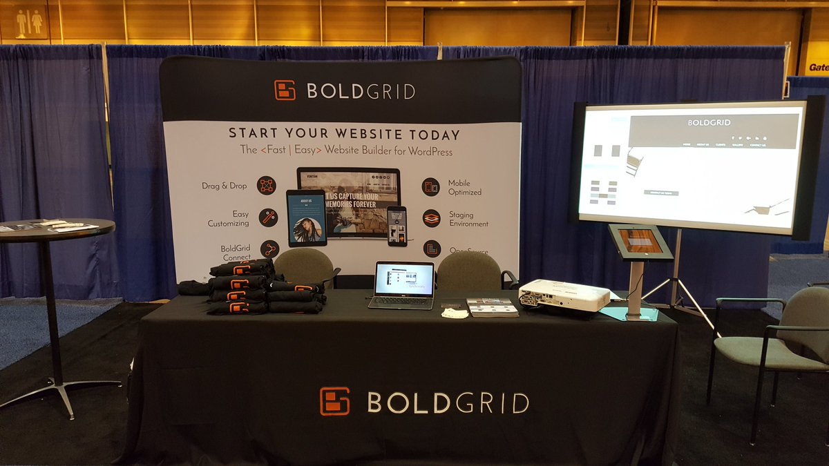kireguy's tweet photo. Last & final day here at #HostingCon. Come by and see why @BoldGrid is the best WordPress site builder at #Booth533! https://t.co/2g0JNeIyFN