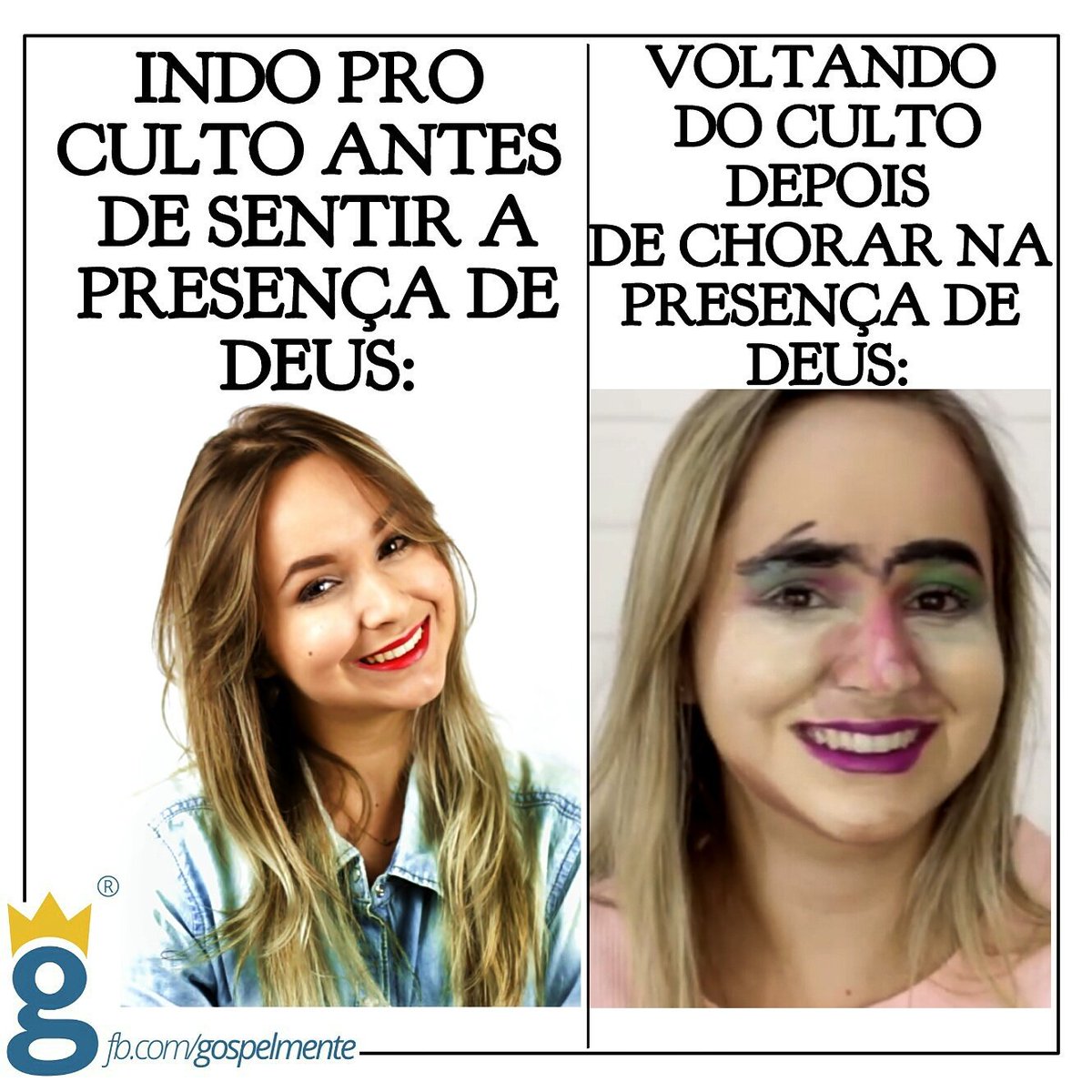 gospelmente's tweet photo. É  assim, irmãs? https://t.co/3TStQOgUJ5