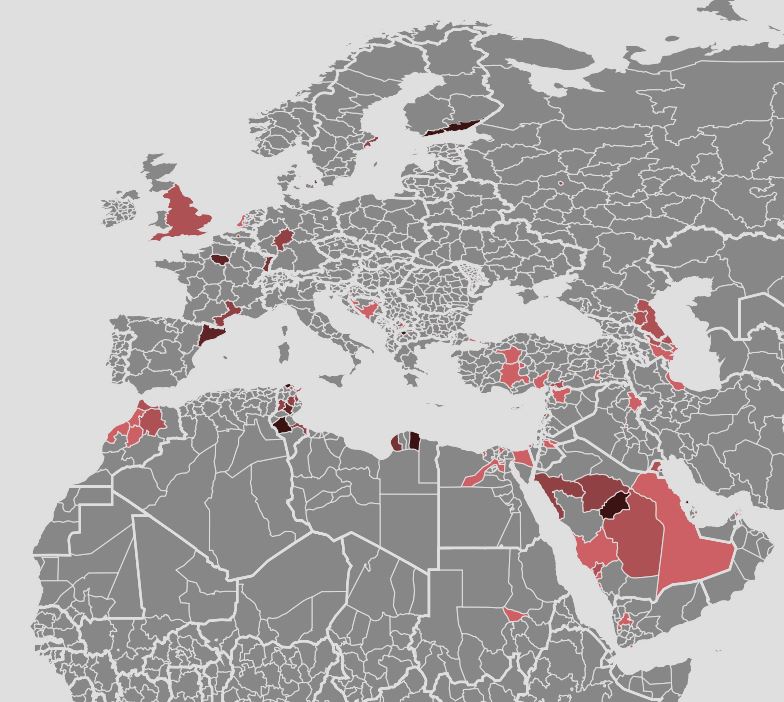 Isis recruitment, explained in 5 maps and charts i100.io/04XkaKL