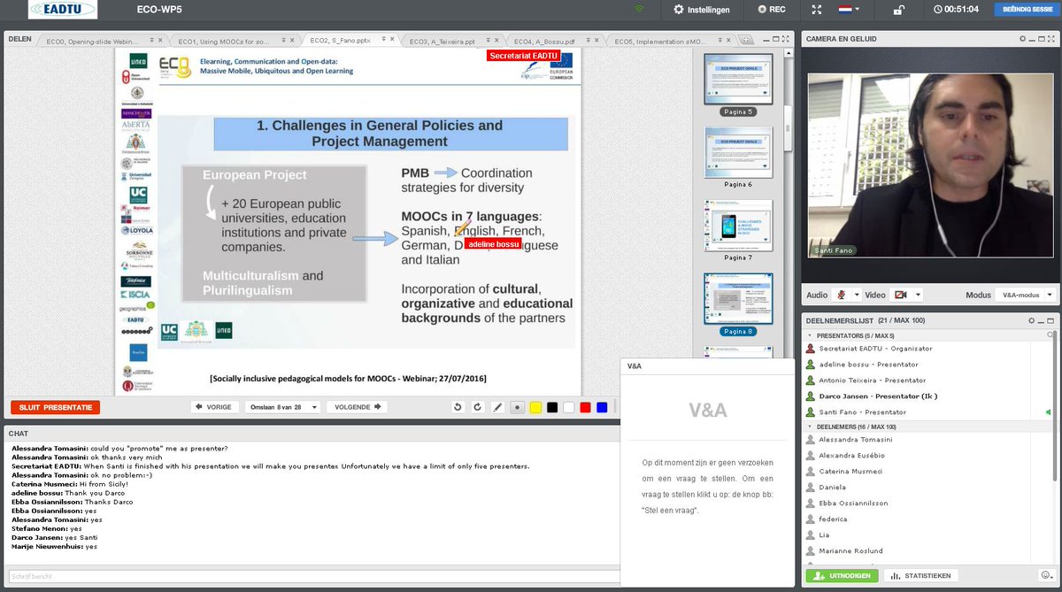 DarcoJansen's tweet image. You can still join our #ECOWebinar “Socially inclusive pedagogical models for MOOCs” at linkis.com/clickwebinar.c…