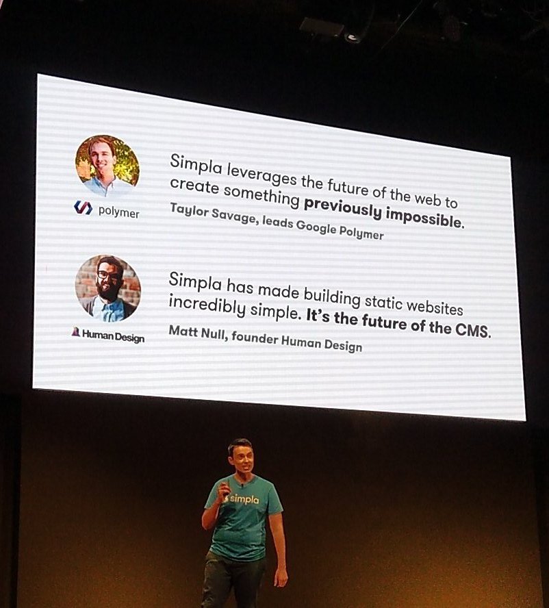 frankarr's tweet image. #syd3demo advocates @simplaio #futureoftheweb #futureofthecms