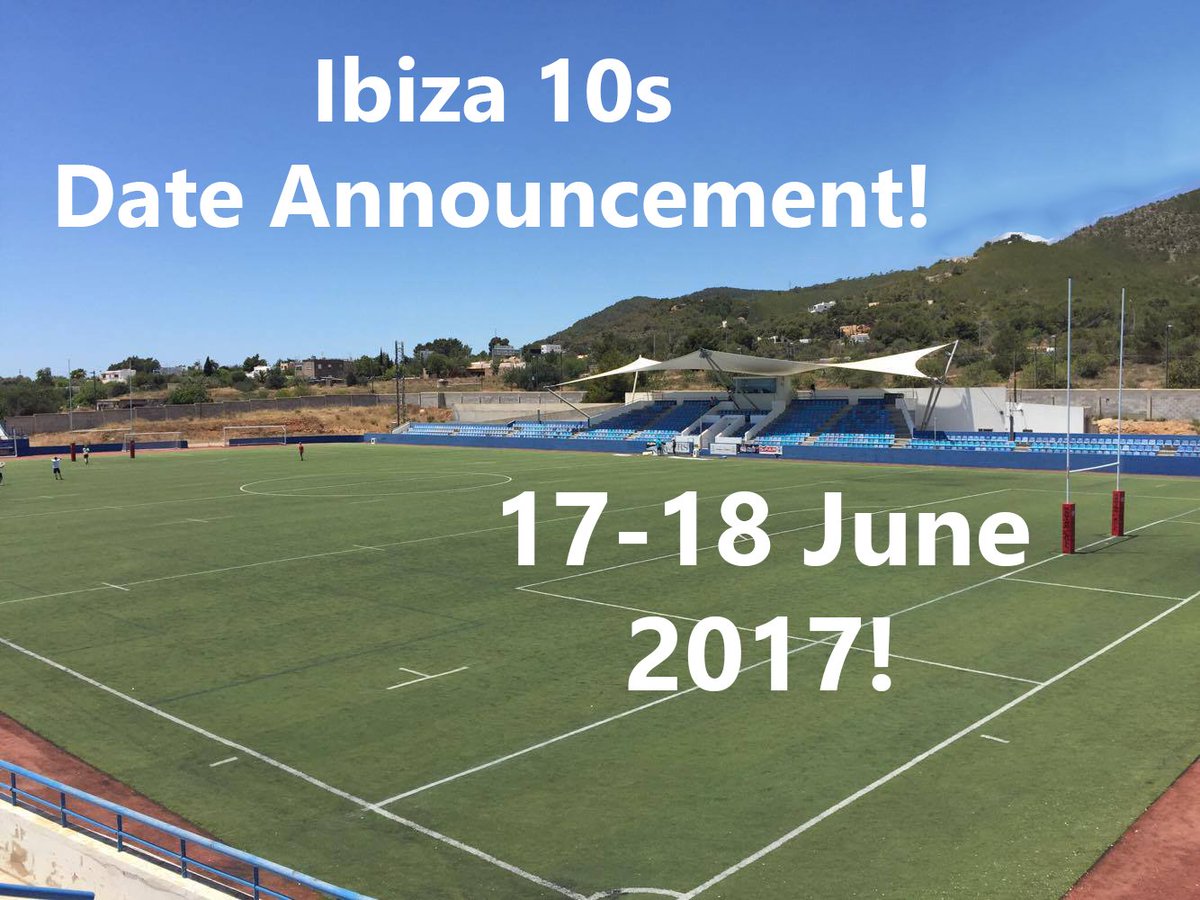 RugbySpy's tweet photo. ANNOUNCEMENT! #Ibiza10s will take place 17-18 June 2017! Message us to secure your place! @UR7s #rugbyunited #wrugby https://t.co/pDG8e2I5yR