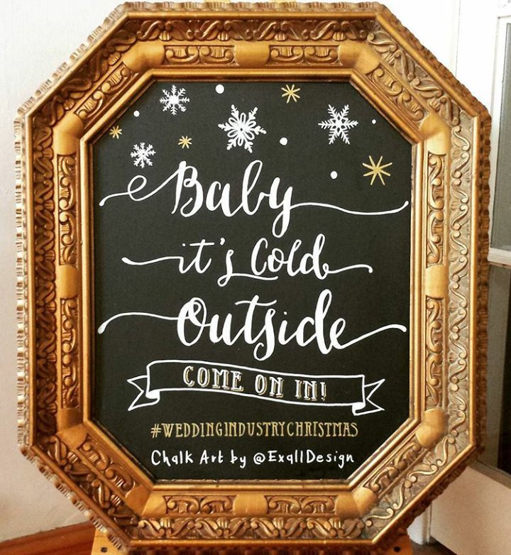 ExallDesign's tweet image. It may still be July but I am now taking #Christmas bookings! Get in touch early #chalkart #chalkartist #marketing