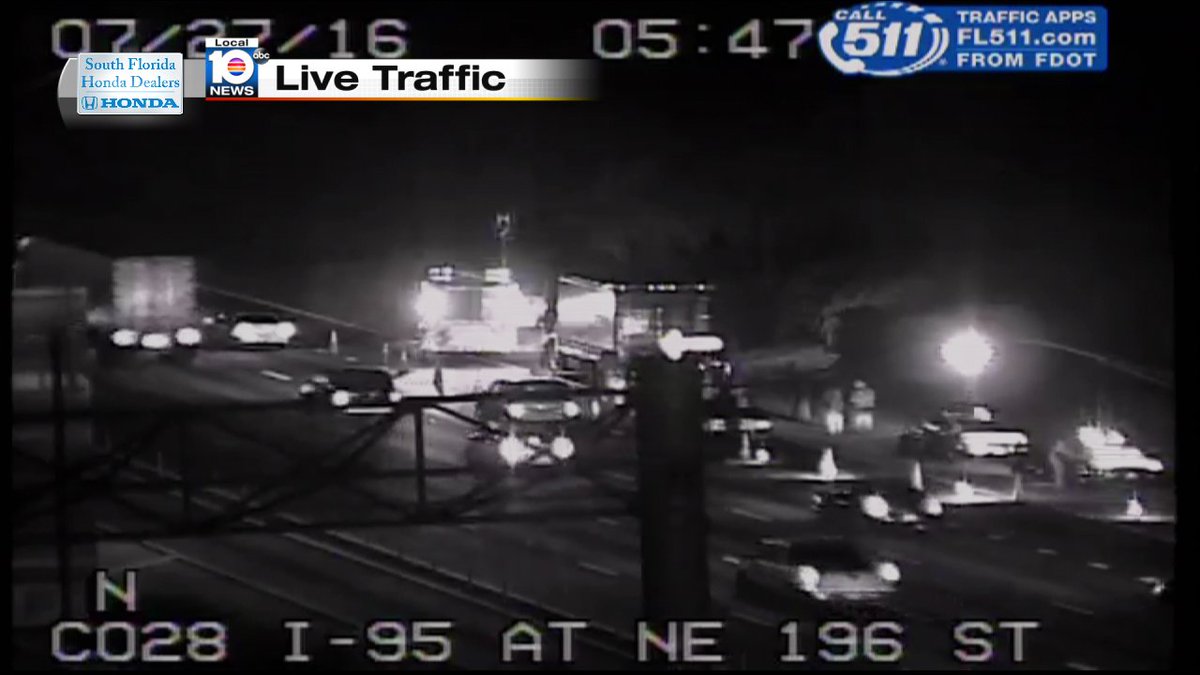 Crash at I-95 NB at Ives Dairy Rd #MIAMI https://t.co/U8YjzKYCik