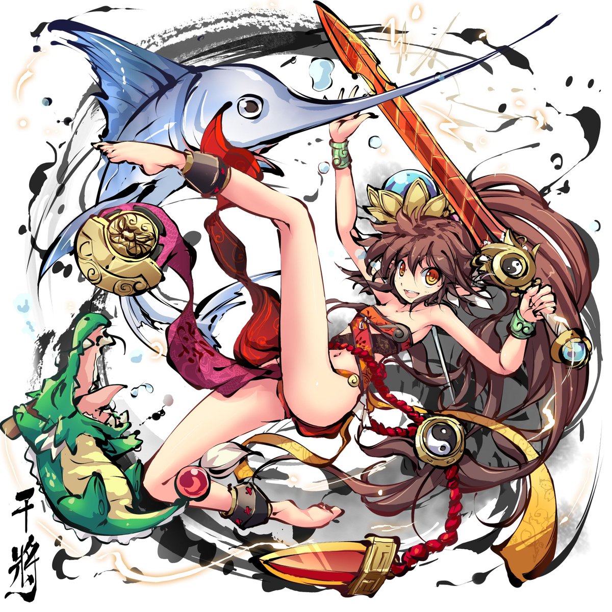 九十九姫 運営 朱炎姫 干将 しゅえんひめ かんしょう 夏真っ盛りのある日 造物主と共に海水浴へ行くことに この日のためにこっそり水着を手作りしていた彼女はとても楽しみにしていた 九十九姫