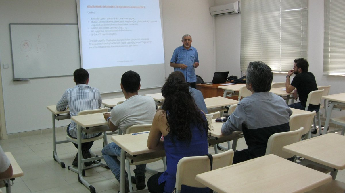 'MAKİNALARDA CE UYGULAMASI' Seminerimiz <a href="/MMOTUZLA/">MMO TUZLATEMSİLCİLİK</a>'da 8 kişinin katılımı ile devam etmektedir.