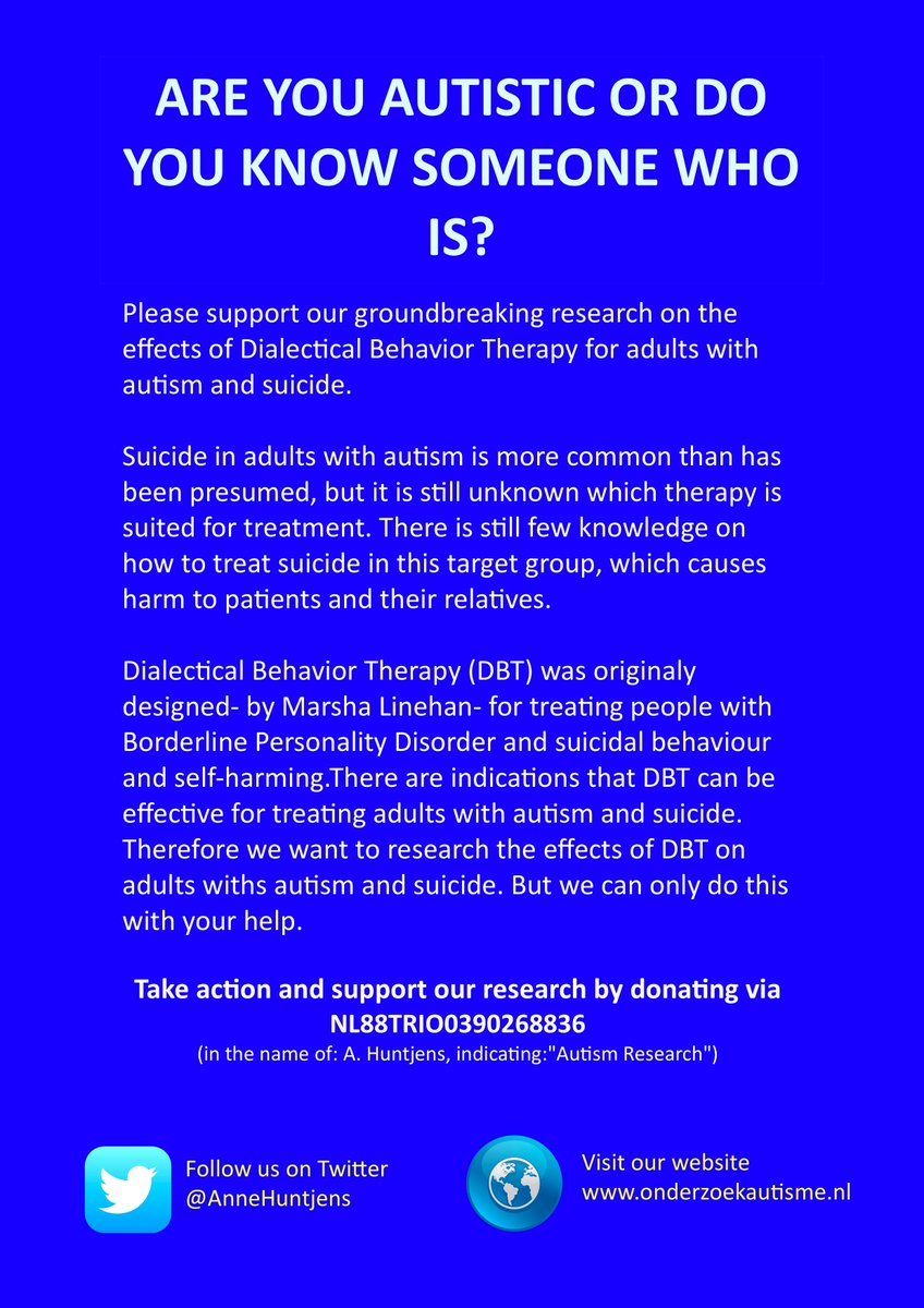 Are you autistic or do you know someone who is? Pls read and share,or better yet,take action and donate!
Thank you