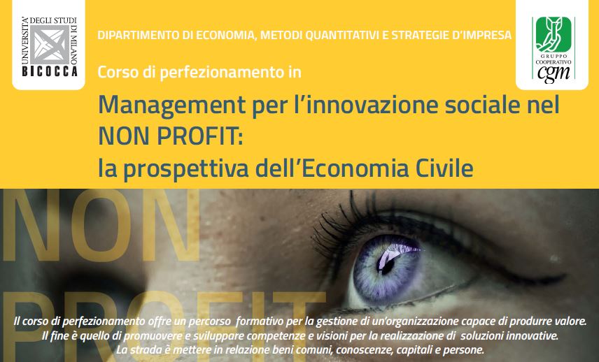 CGM_consorzio's tweet photo. Master 'Management x #InnovazioneSociale nel NonProfit' Nov16-Ott17
Iscriz. entro #14Ottobre https://t.co/bkxiEixW43 https://t.co/FbRMu3EiEG