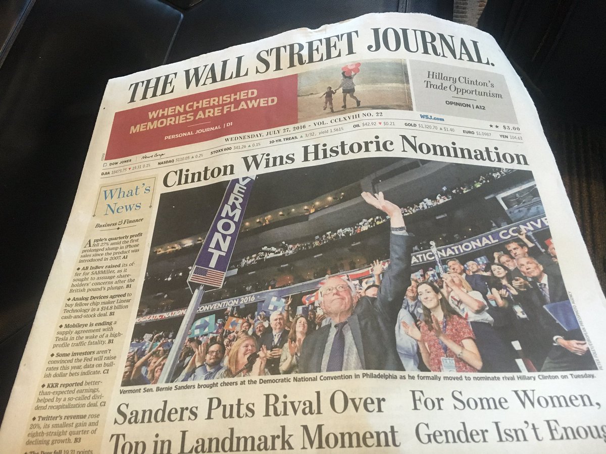 MaryPerisic's tweet photo. Win? Interesting word choice. #WSJFail #NoHillary https://t.co/kXx24AtwiU