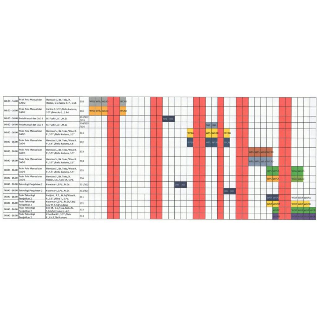 Jadwal kuliah transisi part 2