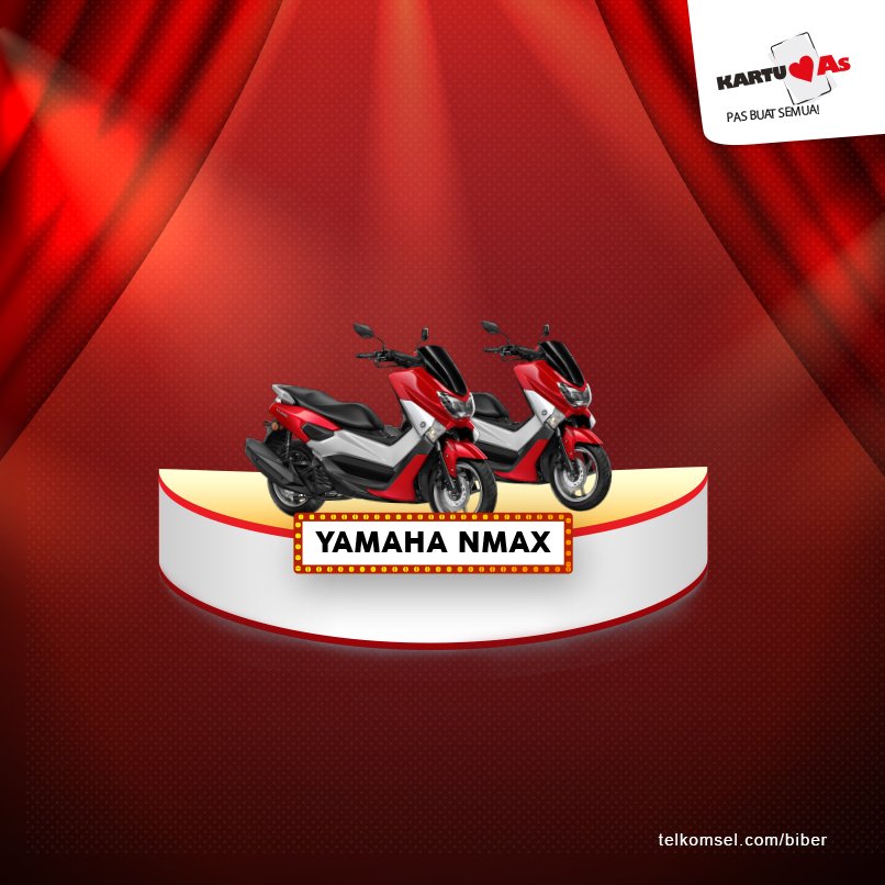 Kartu_As's tweet photo. Aslovers lebih suka hadiah Biber yg mana? RT kalo suka Yamaha NMax dan Likes kalo mesin cuci :D #AsiknyaInternetan https://t.co/ZUvUwUP6dM
