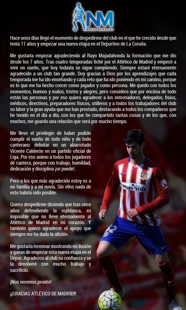 NachoMonsalve4's tweet photo. Gracias @Atleti https://t.co/7k1Gngh6TI
