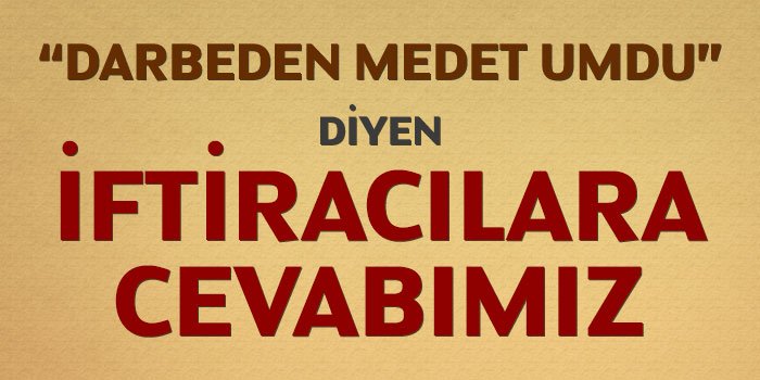 MedyaFurkan's tweet photo. “DARBEDEN MEDET UMDU” DİYEN İFTİRACILARA CEVABIMIZ
https://t.co/lwyL0d4aba https://t.co/vxrxX5iGZw