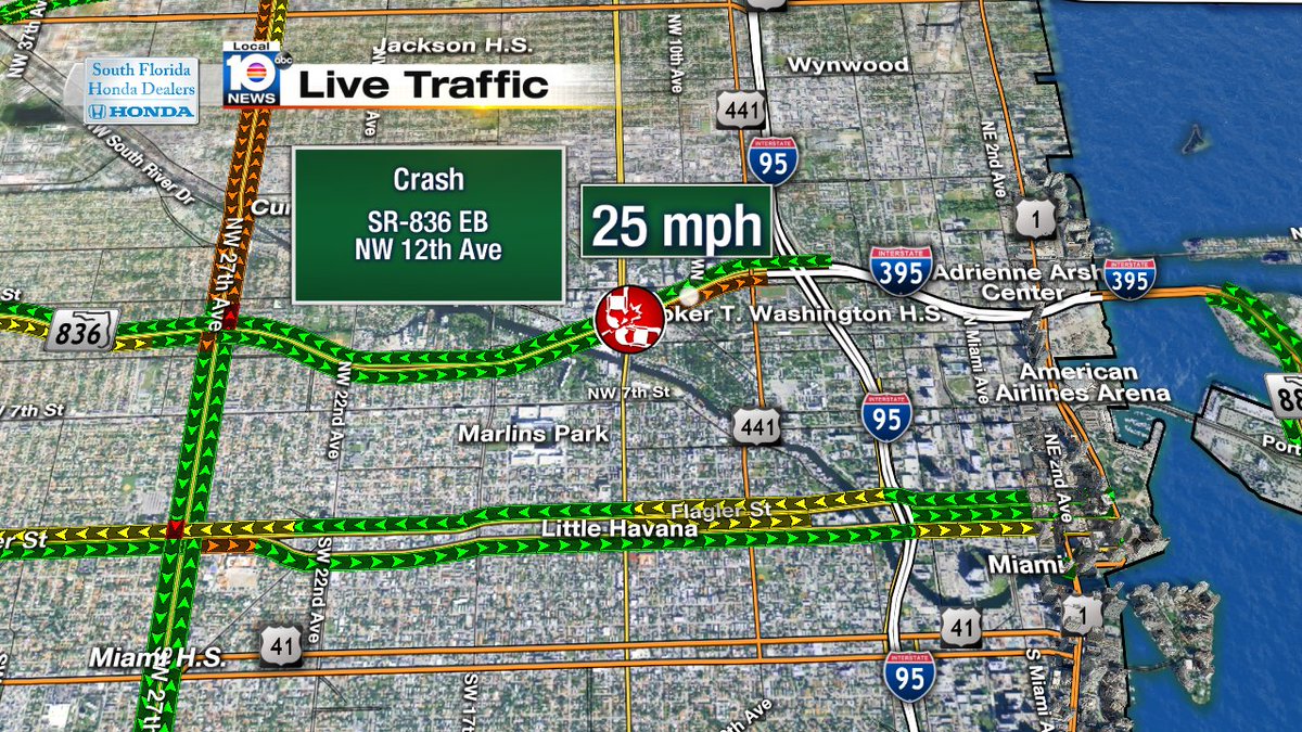 Crash on SR-836 EB at NW 12th Ave #TRAFFIC #MIAMI https://t.co/zKHwvKP6j4