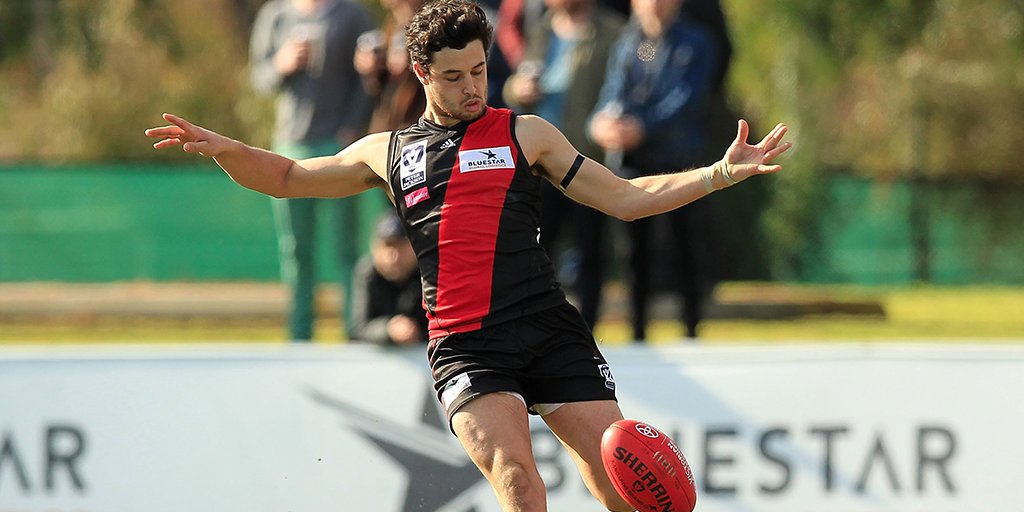 essendonfc's tweet photo. Looks like @Tipungwuti is providing inspiration for another @EssendonVFL gun: https://t.co/yW2QSy6j1v #DonTheSash https://t.co/8iTwZeQZhz