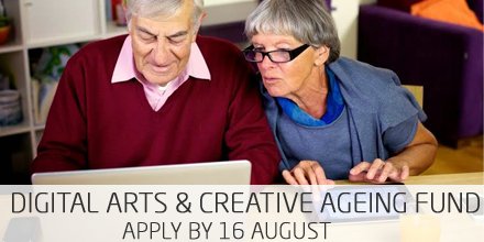 Need #funding for a Digital Arts project engaging older people? Apply here: bit.ly/29Ndnig #CreativeAgeing
