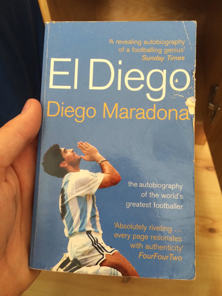 _MC_Grath_'s tweet image. Just found Diego Maradona's book that I got free with an issue of @FourFourTwo about 5 years ago #QualityFind