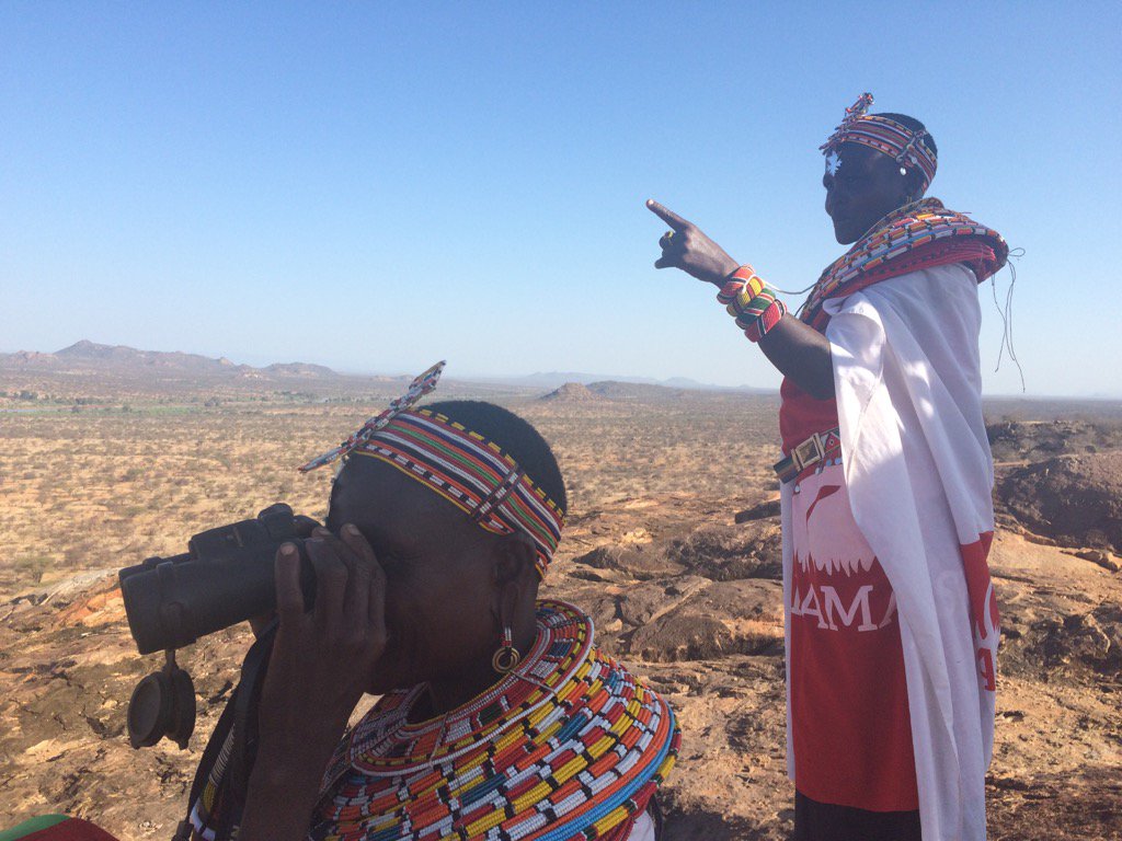 EwasoLions's tweet photo. Our Mama Simba coordinators scan for wildlife this morning @WorldWomenWork #WomenLeaders #empowerment https://t.co/itTmrSax1b
