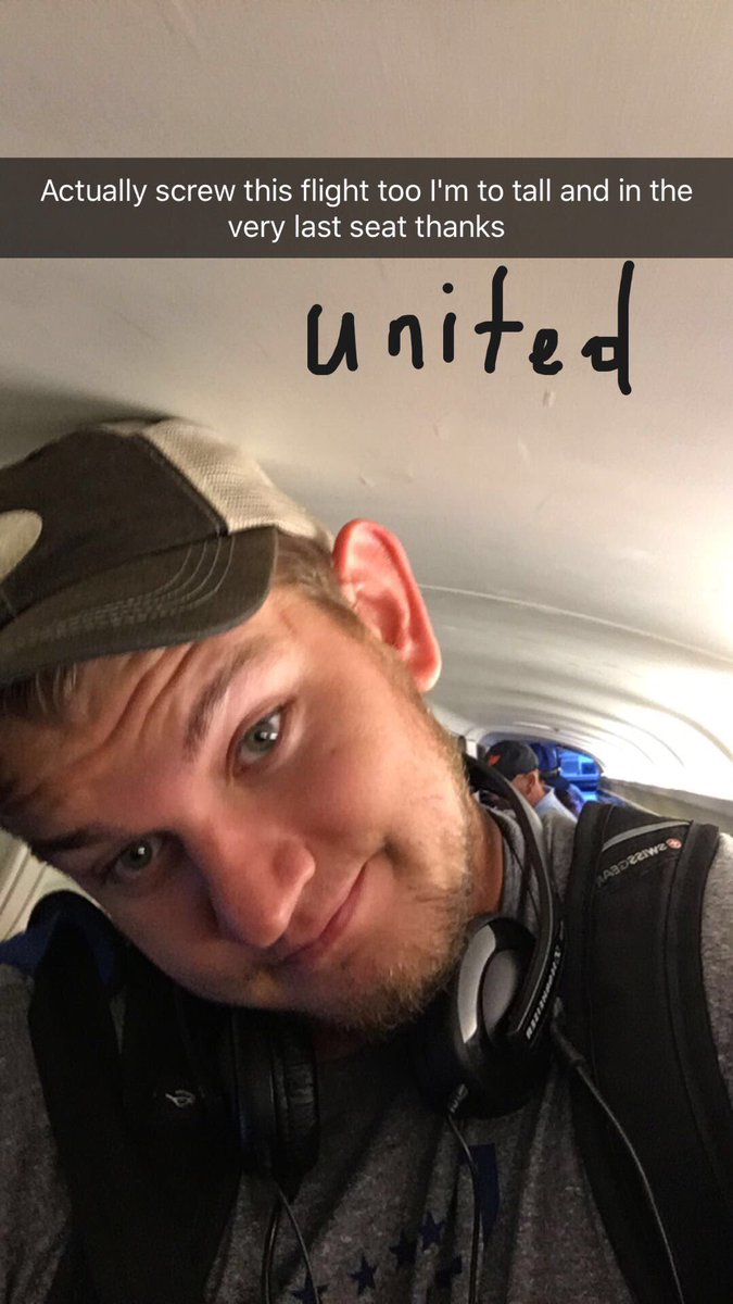Cobb_Alex10's tweet photo. I'm glad @united is getting me home but after the discount hotel and shitty reseating, I'll fly @Delta  from now on. https://t.co/DqDlMJlQWP
