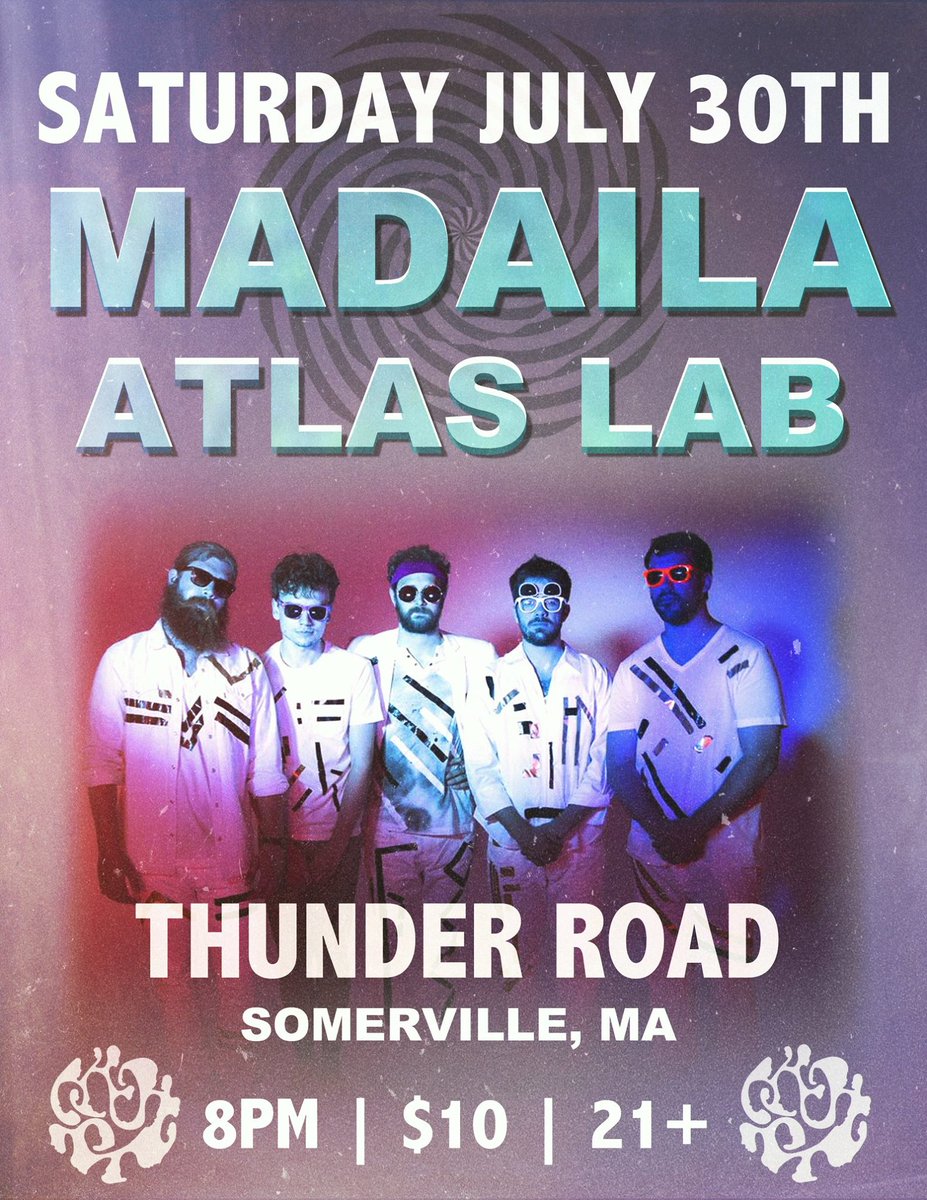 SoundofBoston's tweet photo. Atlas Lab (@AtlasLabMusic) joins VT’s @musicofmadaila at @ThunderRoadClub this Saturday: https://t.co/AgfjFfUwVr https://t.co/wygrgFSy35