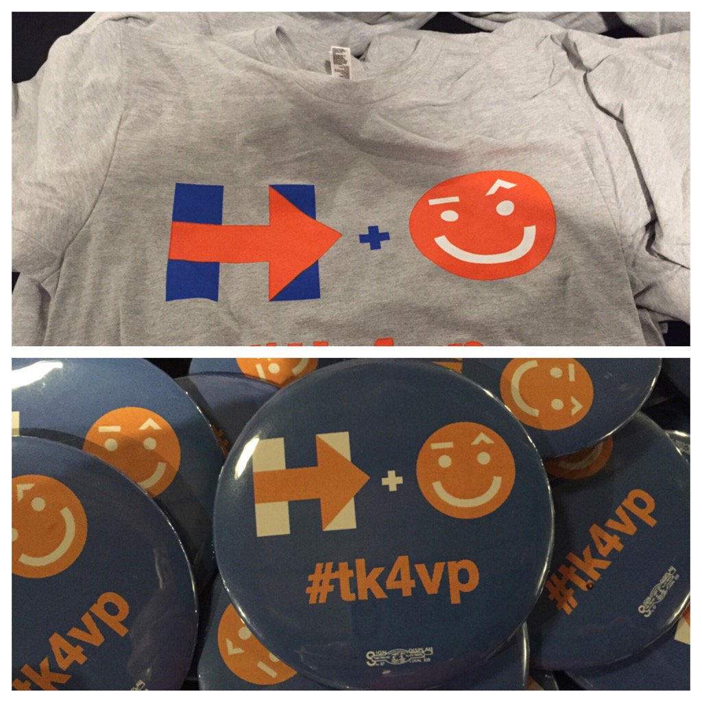 JulieCareyNBC's tweet image. An enterprising company already cranking out the @TimKaine eyebrow T-shirts &amp;amp; buttons bit.ly/2a6gcdq