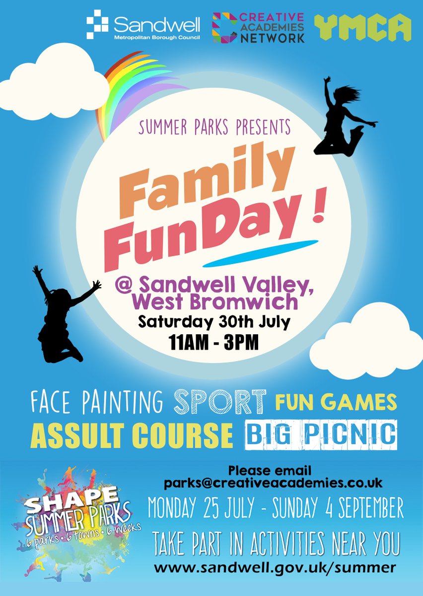 pbcanofficial's tweet photo. FAMILY FUN DAY this Saturday @ Sandwell Valley Park! All FREE with loads to do! @sandwellcouncil #summerparks https://t.co/tOTxPIImTI