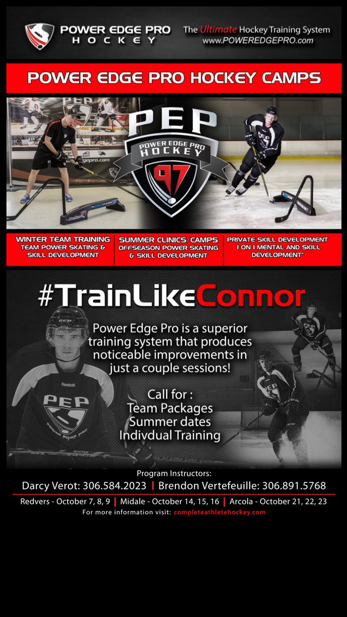 saskCAthlete's tweet photo. We have added 3 new camps! We are heading to Redvers, Midale and Arcola #hockey #saskhockey #trainlikeconner https://t.co/inr6nMRw6L