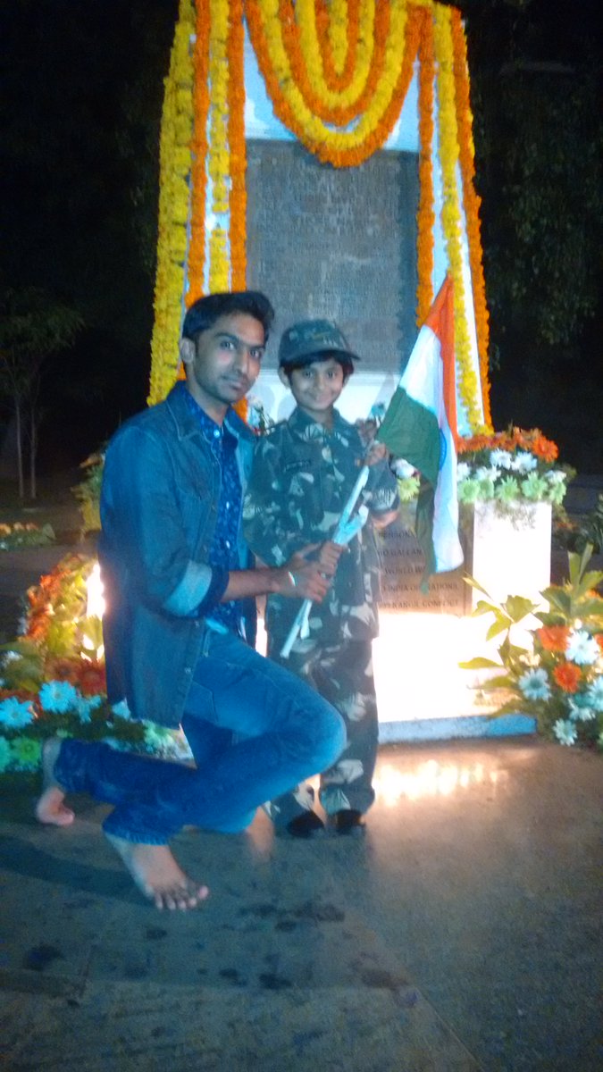 Thank you @astitvam #YuvaBrigade for organising a wonderful program on #kargilvijaydiwas @ #Bangalore #NaveenNagappa