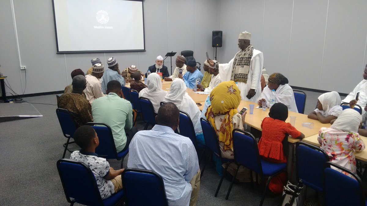 muslimhandsuk's tweet photo. Shaykh Ahmed Tijani, head of the Tijani tariqa in W. Africa with millions of followers is visiting our Notts office. https://t.co/OuVUO9cX0t
