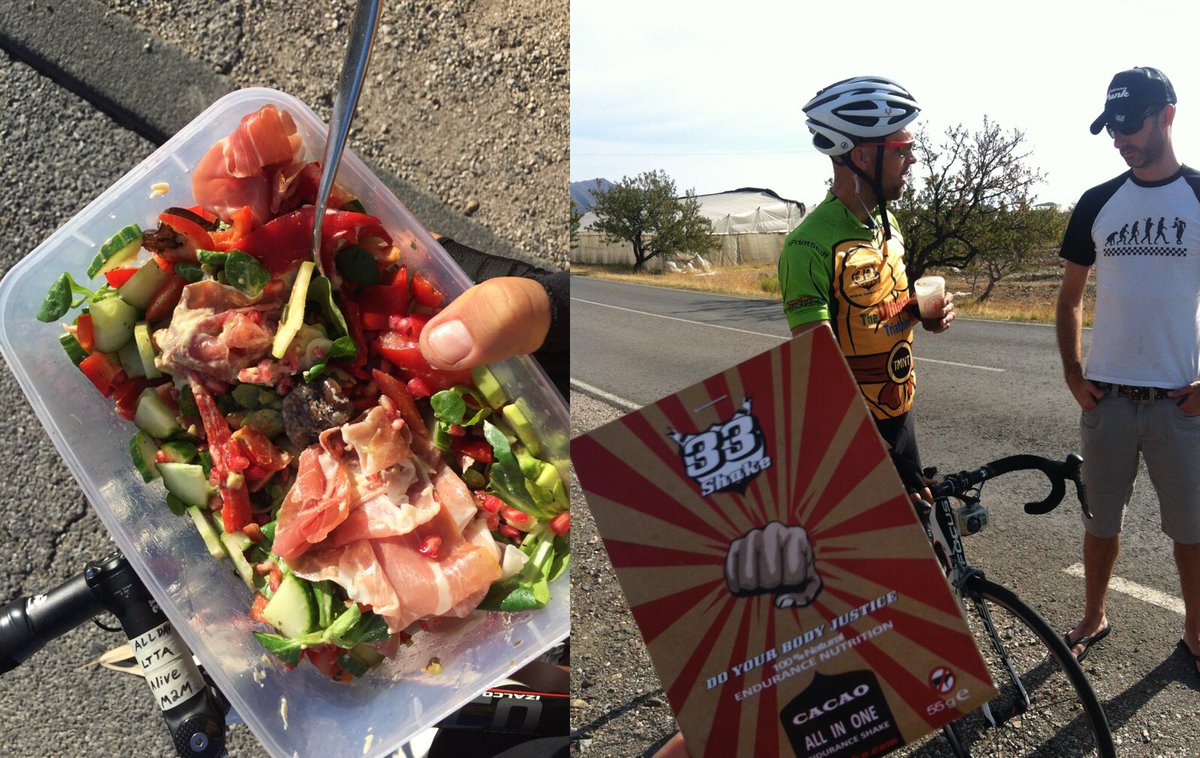 LukeTyburski's tweet photo. Im constantly asked what I ate during my 2000km in 12 day Ultimate Triathlon from Morocco to Monaco...
#realfood https://t.co/q6ov0PDqCO