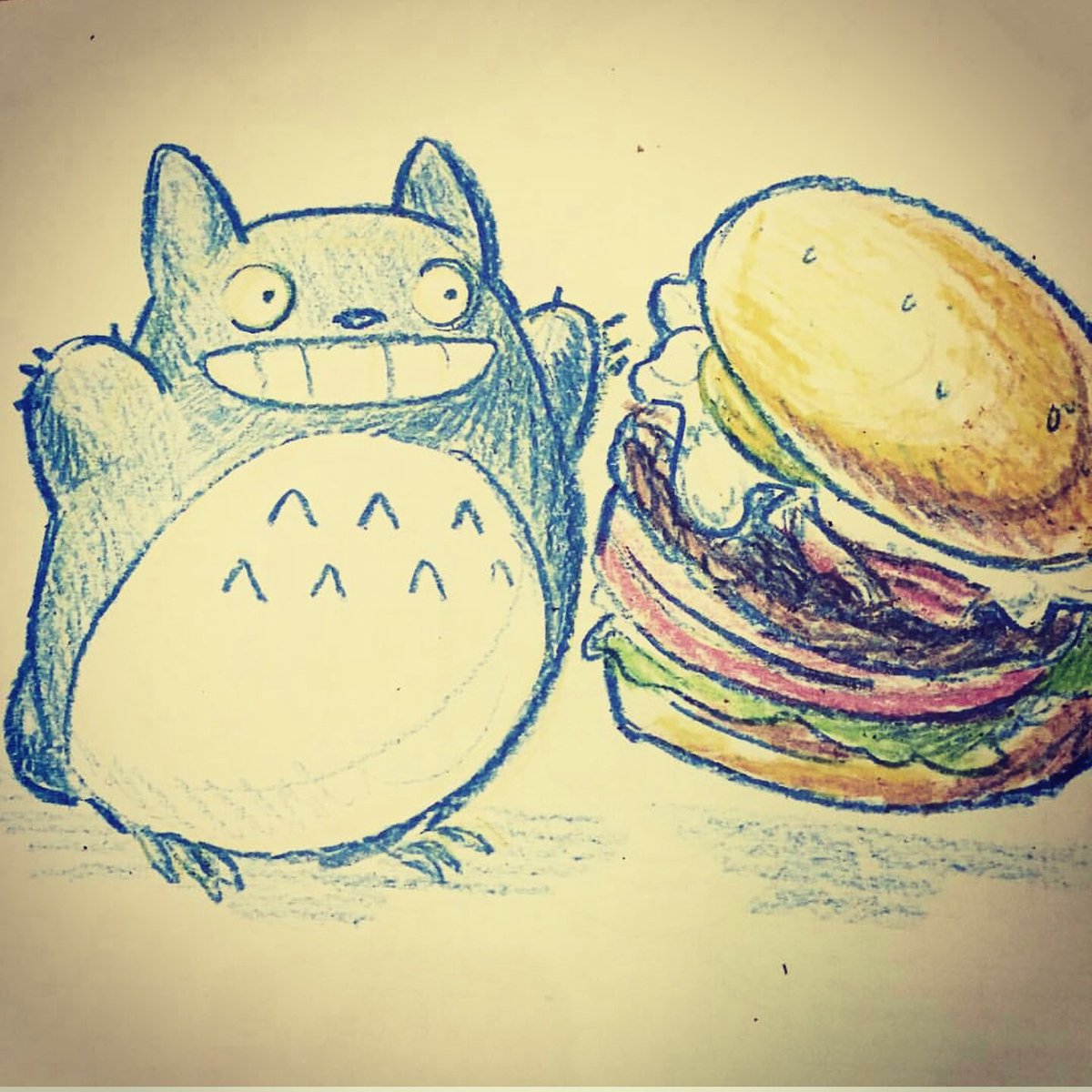 humblepotato's tweet photo. Totoro eats 🍔! #Hambágá #ハンバーガー #CheezuBágá #CheeseBurger #Burger #MadeForLA #HumblePotato
📷:@FindKelleyGreen https://t.co/ta4CrWuTDF