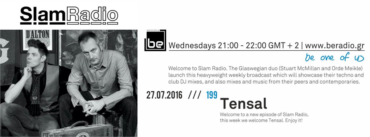 beradiogr's tweet photo. 21:00 till 22:00gmt+2 @SLAMdjs featuring #Tensal on https://t.co/A4TIMUlY8x | #techno #radio #beradio #athens https://t.co/8Z7xpTMbcy