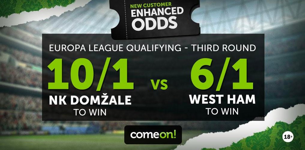 ComeOn Betting Bonus ComeOn Enhanced Odds